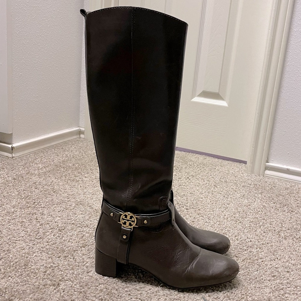Tory Burch brown under the knee boot